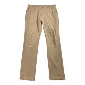 Mugsy Belmonts Chino Mens‎ 38x34 Camel Classic Mugsy Stretch Modern Casual